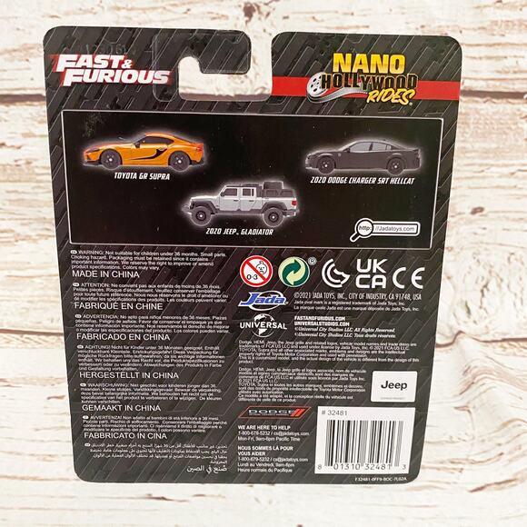 FAST AND FURIOUS Jada Nano Hollywood Rides 3 Pack - Picture 2 of 2